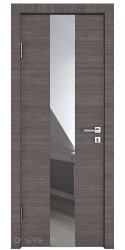 Дверь межкомнатная DO-510 Ольха темная/Зеркало