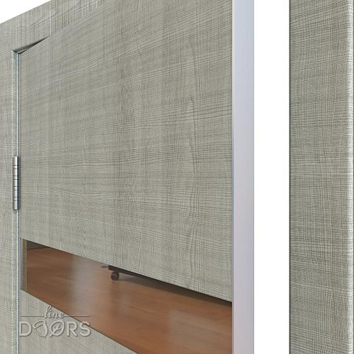 ШИ дверь DO-602 Серый дуб/зеркало Бронза