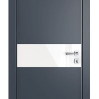 Дверь межкомнатная DO-509 Мэджик ПЭТ/стекло Белое