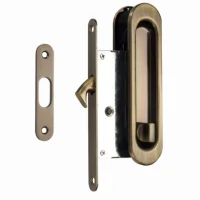 Ручка-купе овал с заверткой, цвет бронза