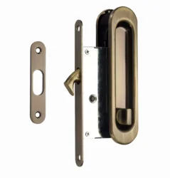 Ручка-купе овал с заверткой, цвет бронза