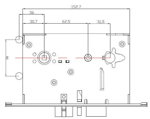 Электронный гостиничный замок HSU-9910-YG