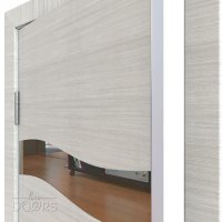 ШИ дверь DO-603 Ива светлая/зеркало Бронза