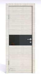 ШИ дверь DO-601 Ива светлая/стекло Черное