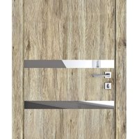 Дверь межкомнатная DO-513 Рустик натуральный/Зеркало