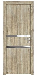 Дверь межкомнатная DO-513 Рустик натуральный/Зеркало