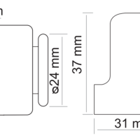 Дверной ограничитель магнитный MDS-2 PC