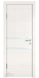 Дверь межкомнатная DO-515 Белый ясень/стекло Белое