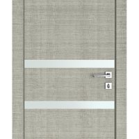 Дверь межкомнатная DO-513 Серый дуб/Снег