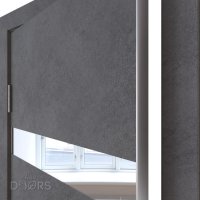 ШИ дверь DO-602 Бетон темный/Зеркало