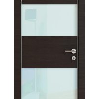 Дверь DO-508 Венге горизонтальный/стекло Белое
