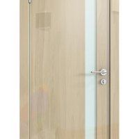 Дверь межкомнатная DO-507 Анегри светлый/стекло Белое