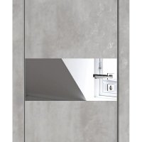 ШИ дверь DO-601 Бетон светлый/Зеркало