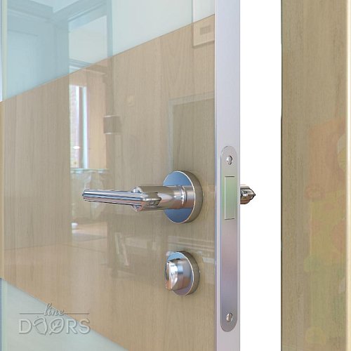 Дверь межкомнатная DO-508 Анегри светлый/стекло Белое