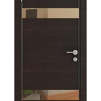 Дверь DO-502 Венге горизонтальный/зеркало Бронза