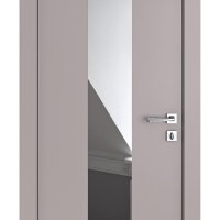 ШИ дверь DO-610 Серый бархат/Зеркало
