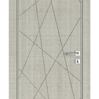 Дверь межкомнатная Абстракция Серый дуб