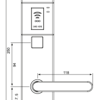 Электронный гостиничный замок HSU-9910-PECL