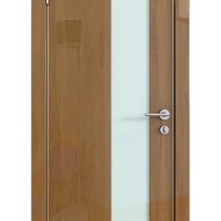 Дверь межкомнатная DO-504 Анегри темный/стекло Белое