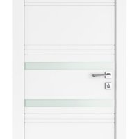 Дверь межкомнатная DO-515 Белый бархат/Снег