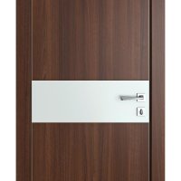 ШИ дверь DO-609 Орех тисненый/Снег