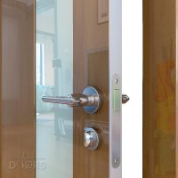 Дверь межкомнатная DO-504 Анегри темный/стекло Белое