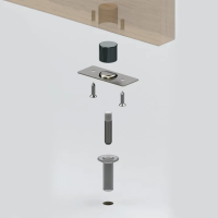 Упор магнитный автоматический скрытый FANTOM PREMIUM FNT0006