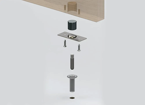 Упор магнитный автоматический скрытый FANTOM PREMIUM FNT0006