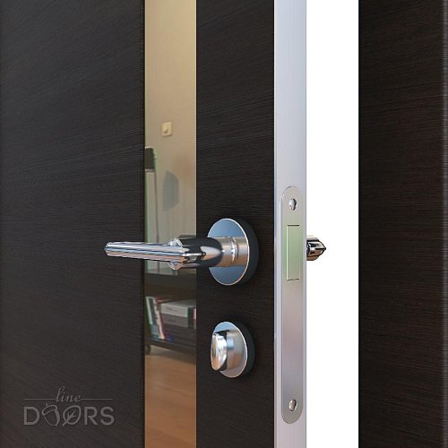 Дверь DO-507 Венге горизонтальный/зеркало Бронза