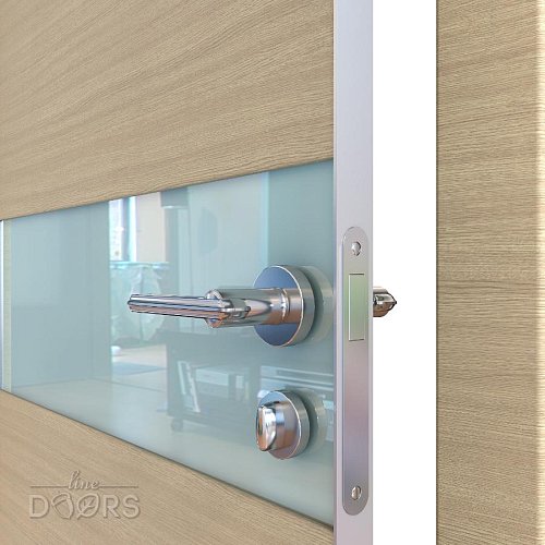 Дверь межкомнатная DO-509 Неаполь/стекло Белое