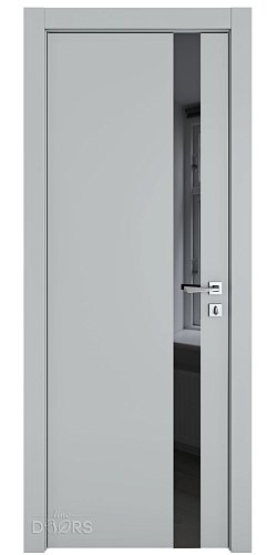 ШИ дверь DO-607 Силк маус/стекло Черное