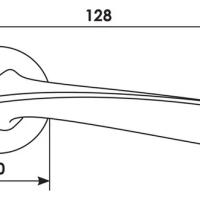 Дверная ручка COMETA R5 BIA