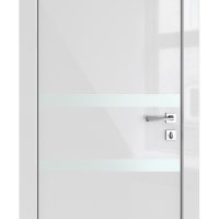 ШИ дверь DO-613 Серый глянец/Снег