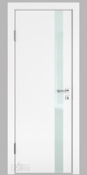 Дверь межкомнатная DO-507 Белый бархат/стекло Белое
