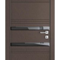 Дверь межкомнатная DO-515 Бронза/стекло Черное