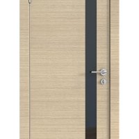 Дверь межкомнатная DO-507 Неаполь/стекло Черное