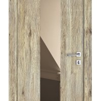 ШИ дверь DO-610 Рустик натуральный/зеркало Бронза