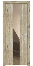 ШИ дверь DO-610 Рустик натуральный/зеркало Бронза